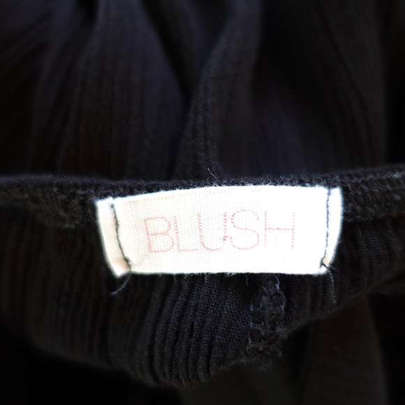 Vintage Y2K Jumpsuit Womens Large Black Crinkle Wide Leg Tie Back USA Boho Goth - Picture 10 of 12